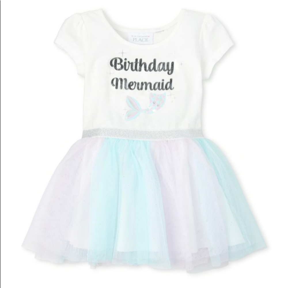 Birthday Mermaid Tutu Dress